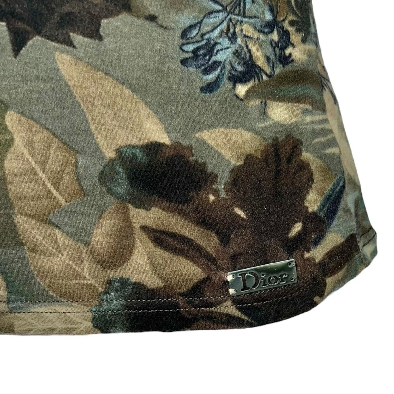 AUTH VTG Christian Dior Flower Camo Rhinestone Logo 2 Tank AUTH VTG Christian Dior Flower Camo Rhinestone Logo 2 Tank