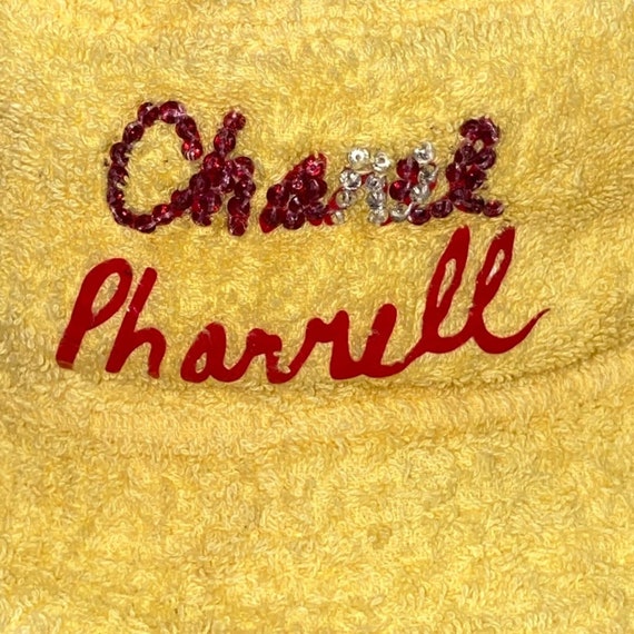 AUTH Chanel x Pharrell Yellow Terrycloth Rainbow … - image 5