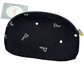 Christian Dior TROTTER No. 1 Navy Monogram Make-up Cosmetic Pouch