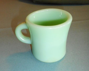 Fire King Jadeite C Handle Heavy Duty G212 Restaurant Mug Coffee