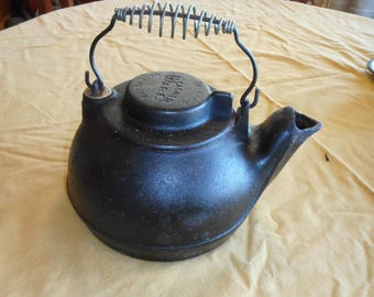 Antique Wagner's 1891 Original Cast Iron Tea Kettle - Etsy