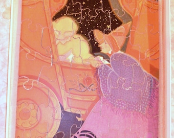 Cinderella 1930 Puzzle, Illustrated/Signed Fern Bisel Peat, Antique Fairytale Puzzle