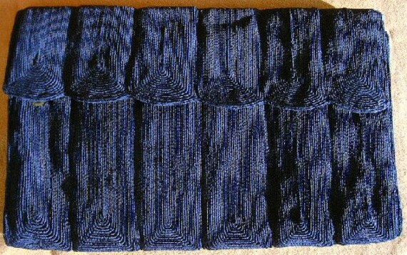 Black CORDE' Coiled Cord Clutch/Handbag/Purse, Vi