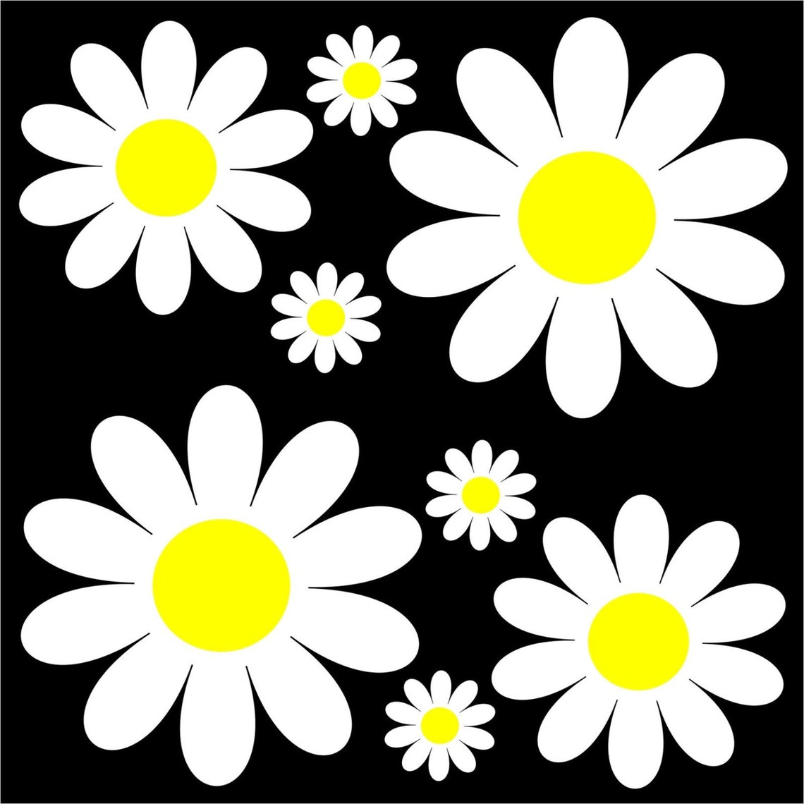 Daisy Flower Set car sticker decal flower graphic transfer Etsy