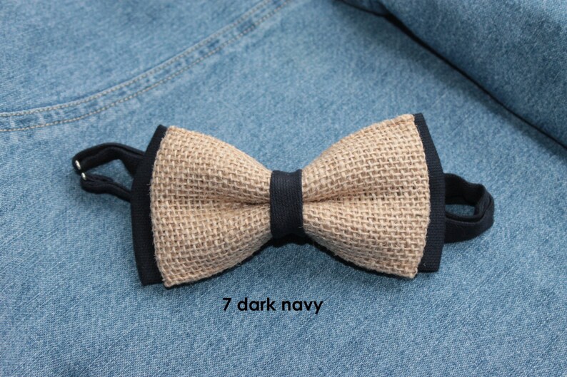 Linen Pre Tied Bow Tie Burlap Bow Tie for Men Linen Bow Etsy