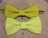 Chartreuse Pistachio Olive Bow Tie, Bow Tie for Men Women Kids, Lime Green Bow Tie, Wedding Party Bow Tie, Ring Boy Outfit, Baby Bow Tie