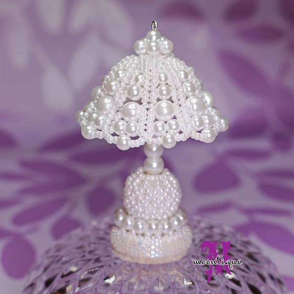 Miniature Beaded Pearl Lamp Tutorial