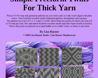 eBook Simple Freeform Twills for Thick Yarn weaving patterns pick up diamonds zigzags