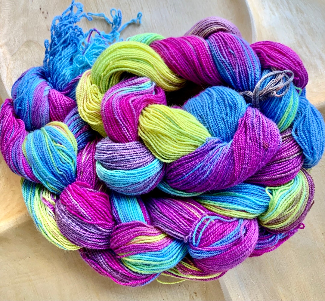 DESTASH Cotton Hand Dyed Warp Yarn Saori Weaving Yarn Etsy