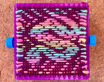 Small Freeform Overshot Pattern Chart: Snake #1 weaving pattern pin loom rigid heddle loom shaft loom weaving technique Andean