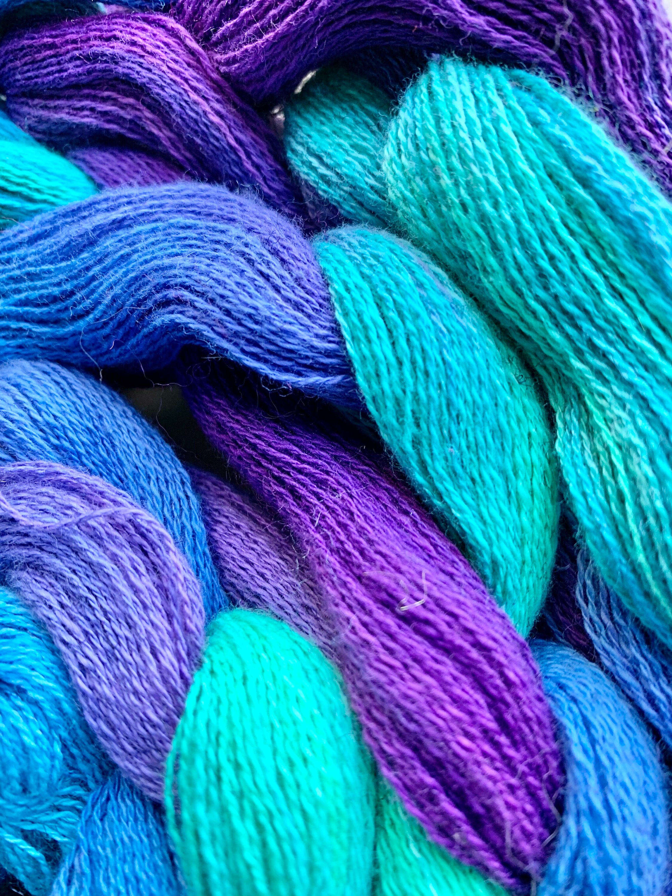 DESTASH Cotton Hand Dyed Warp Yarn Saori Weaving Yarn Etsy
