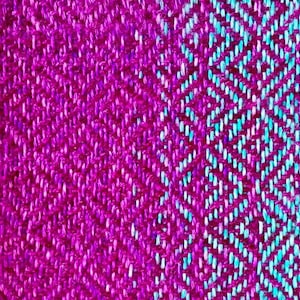 CHART Twill needle woven pick up design rigid heddle four shaft threading and treadling instructions