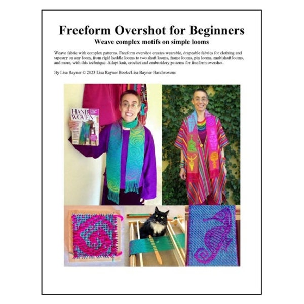 Freeform Overshot for Beginners Technique eBook instruction rigid heddle loom weaving book handwoven magazine Mermaid Scarf