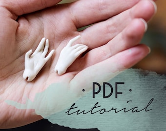 BJD handskulpturhandledning: Kulledade dockhänder (PDF)