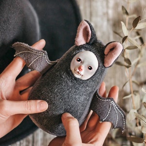 Alternative Home Decor - Creepy Cute Bat Figurine for Gothic Vibe