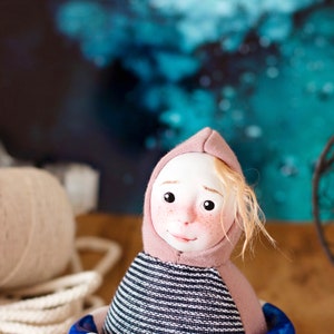 Designer toy figure swimmer girl art doll image 5