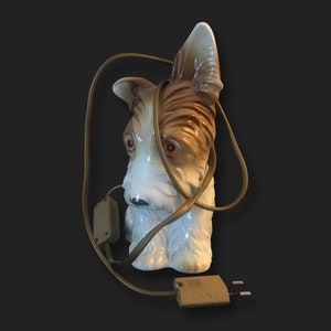 Adorable Terrier Bedside Lamp With Perfune Diffuser 1940