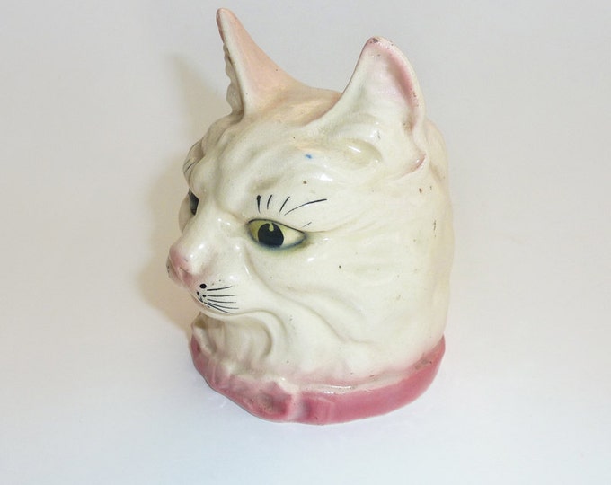 Vintage St Clements Style Cat Head Money Box Etsy