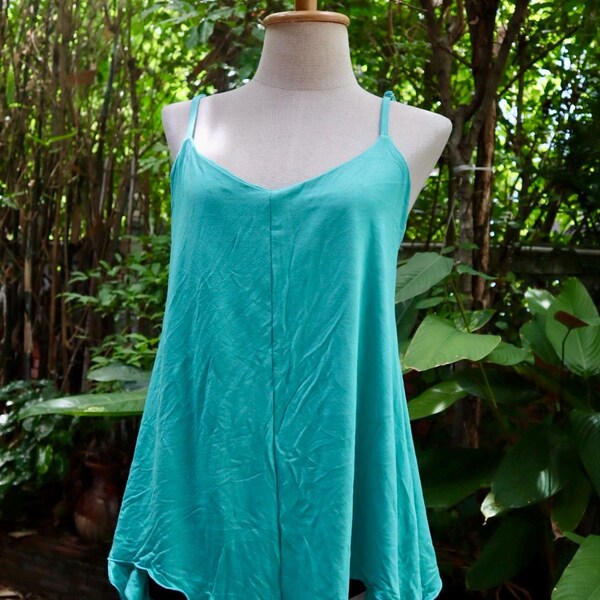 High Tea Handkerchief Hem Tank