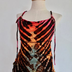 Yoga Tie dyeTop, Festival Top, Bohemian Clothing, Festival Clothing, Yoga Clothes, Summer Tops, Pixie Top, Goa Top, Fairy Top, Open Back Top