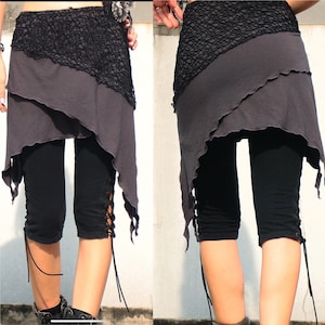 Tribal skirts, Boho,Spring clothing,Pixie skirts,Punk ,Rock,Gothic,sexy skirt, festival clothing