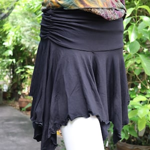 Fairy  Skirt  Bohemian Skirt Festival Skirt,Mini BlackTie Dye Skirt , Hippie Skirt, Summer Skirt, Festival Fashion