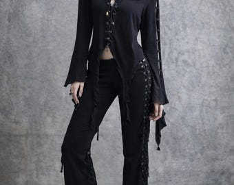 Pixie Hoodie Vest, Fairy Elf Festival Top