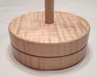 Curly Maple Yarn Holder Lazy Susan