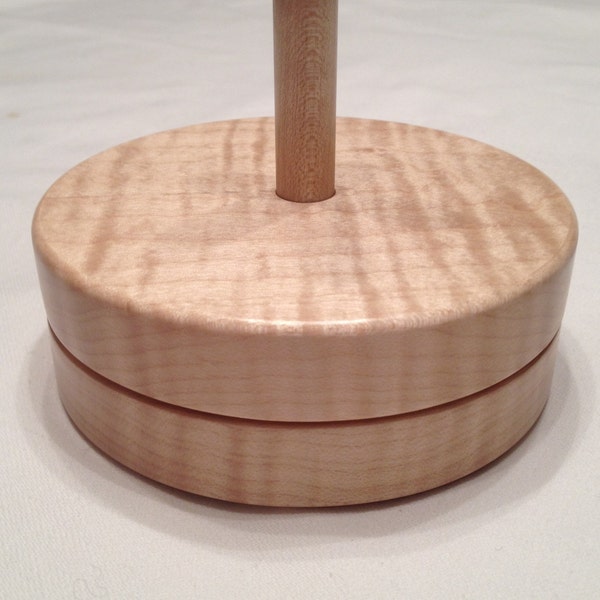 Curly Maple Yarn Holder Lazy Susan