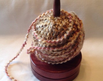 Yarn Holder Lazy Susan with Purpleheart