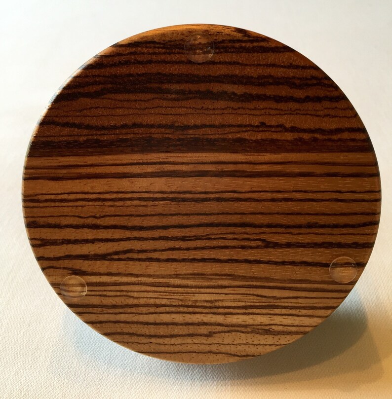 Zebra wood Yarn holder Lazy Susan Etsy