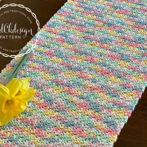 CROCHET PATTERN Cotton Farmhouse Table Runner/eco Friendly Etsy