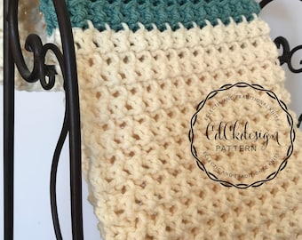 CROCHET PATTERN // Chunky Crochet Baby Blanket - Crochet Baby Blanket Pattern - Bulky Yarn - Throw - Pattern // Customizable Crochet Pattern