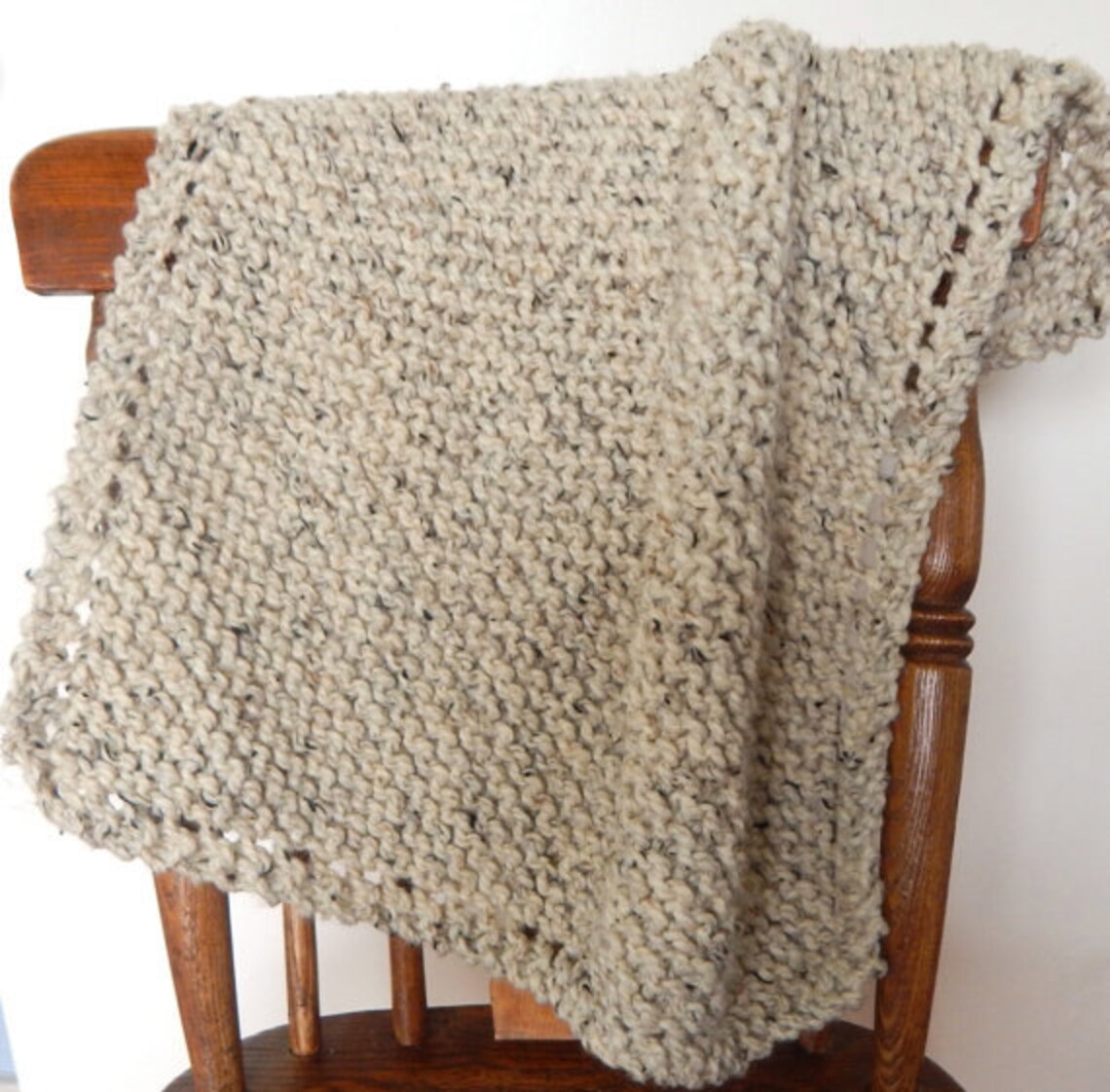 Knitting Pattern Chunky Knit Wool Baby Blanket Baby Throw | Etsy