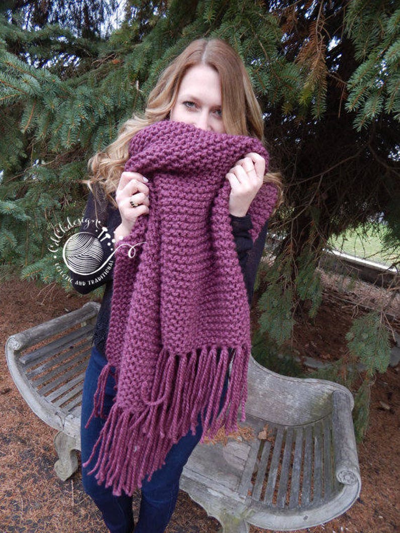 Blanket Scarf Giant Oversized Scarf Chunky Wool Scarf Etsy