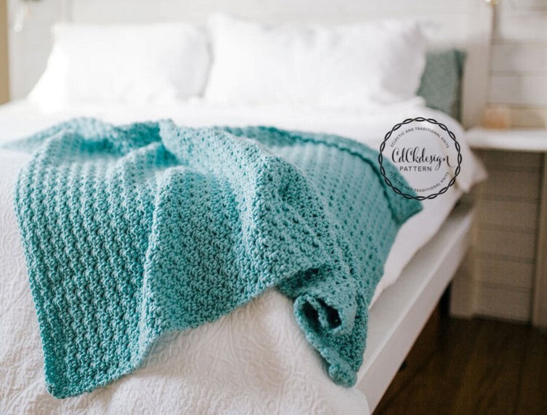 Crochet Pattern//chunky Throw Blanket French Country Throw Blanket