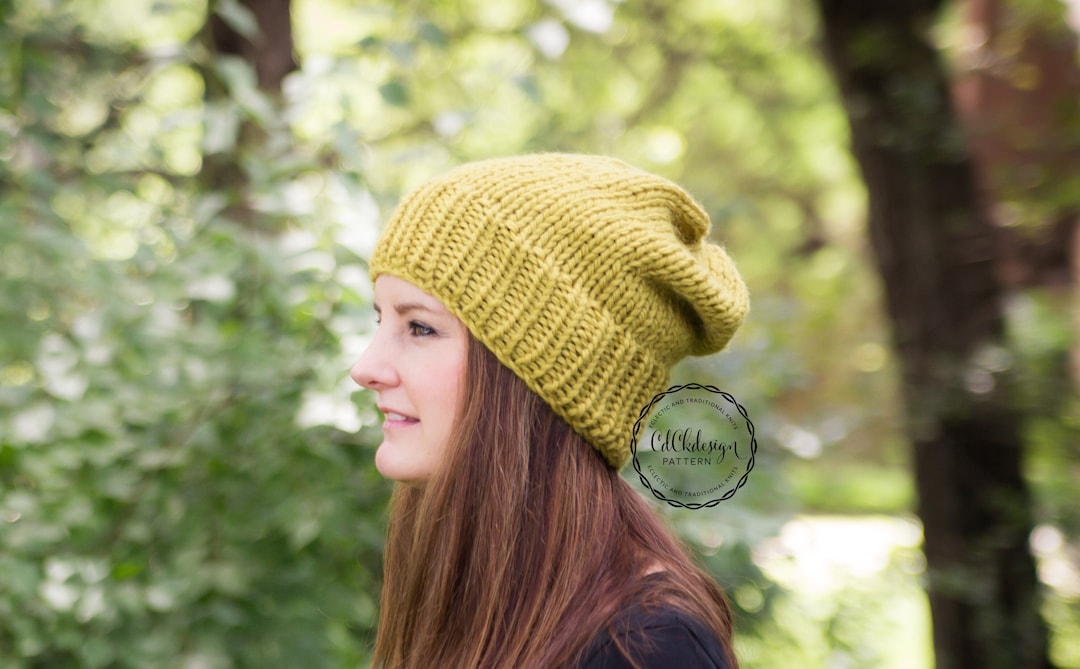 Knitting Pattern / Chunky Knit Hat / Ribbed Knit Toque Beanie Hat ...