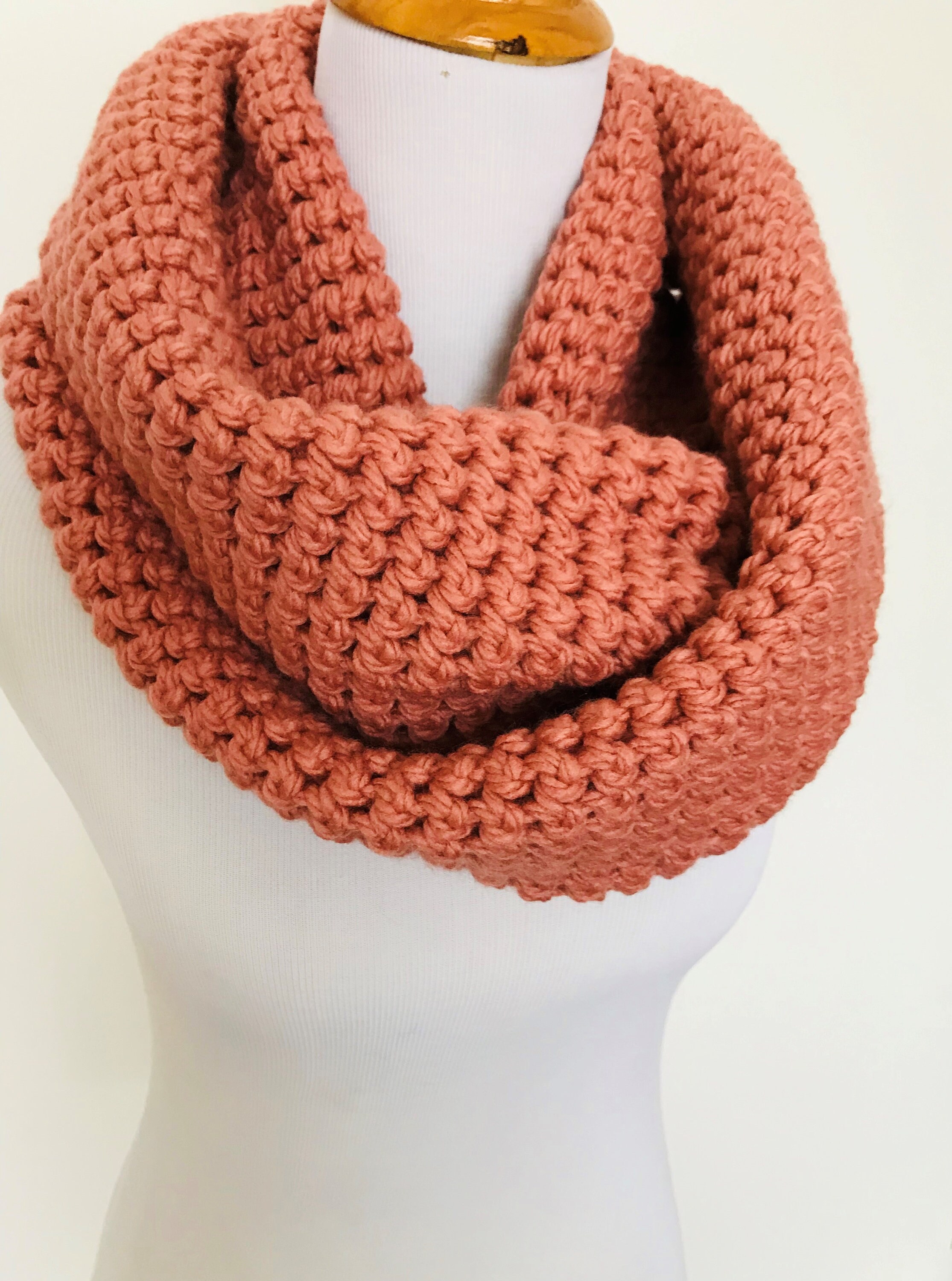CROCHET PATTERN Chunky Infinity Scarf/circle Scarf/chunky Crochet Scarf ...