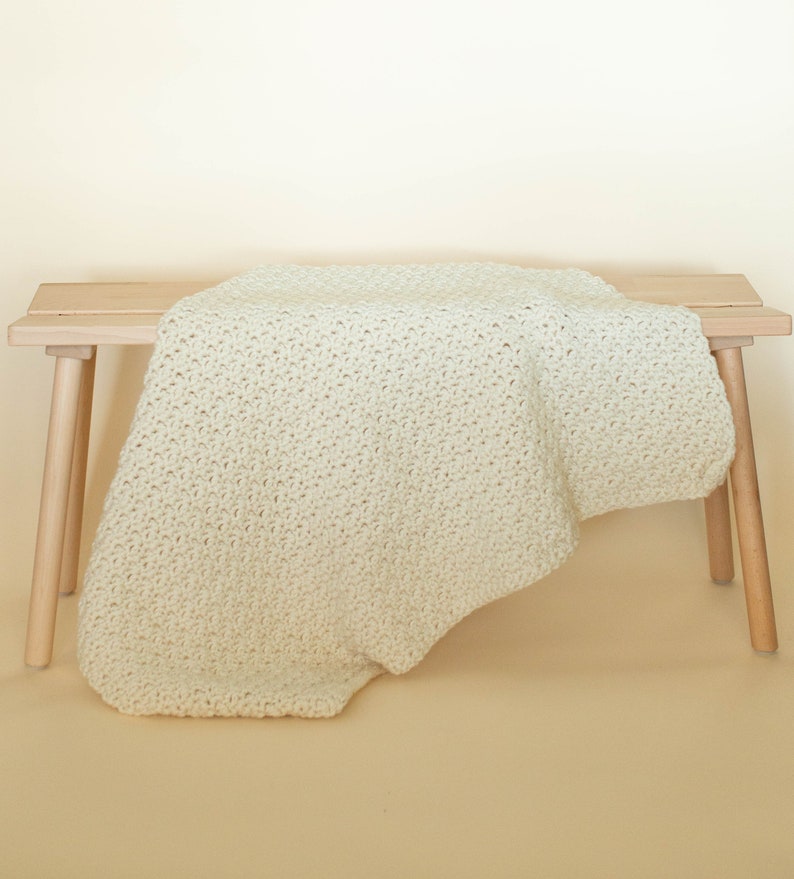 Crochet Pattern//chunky Throw Blanket French Country Throw Etsy