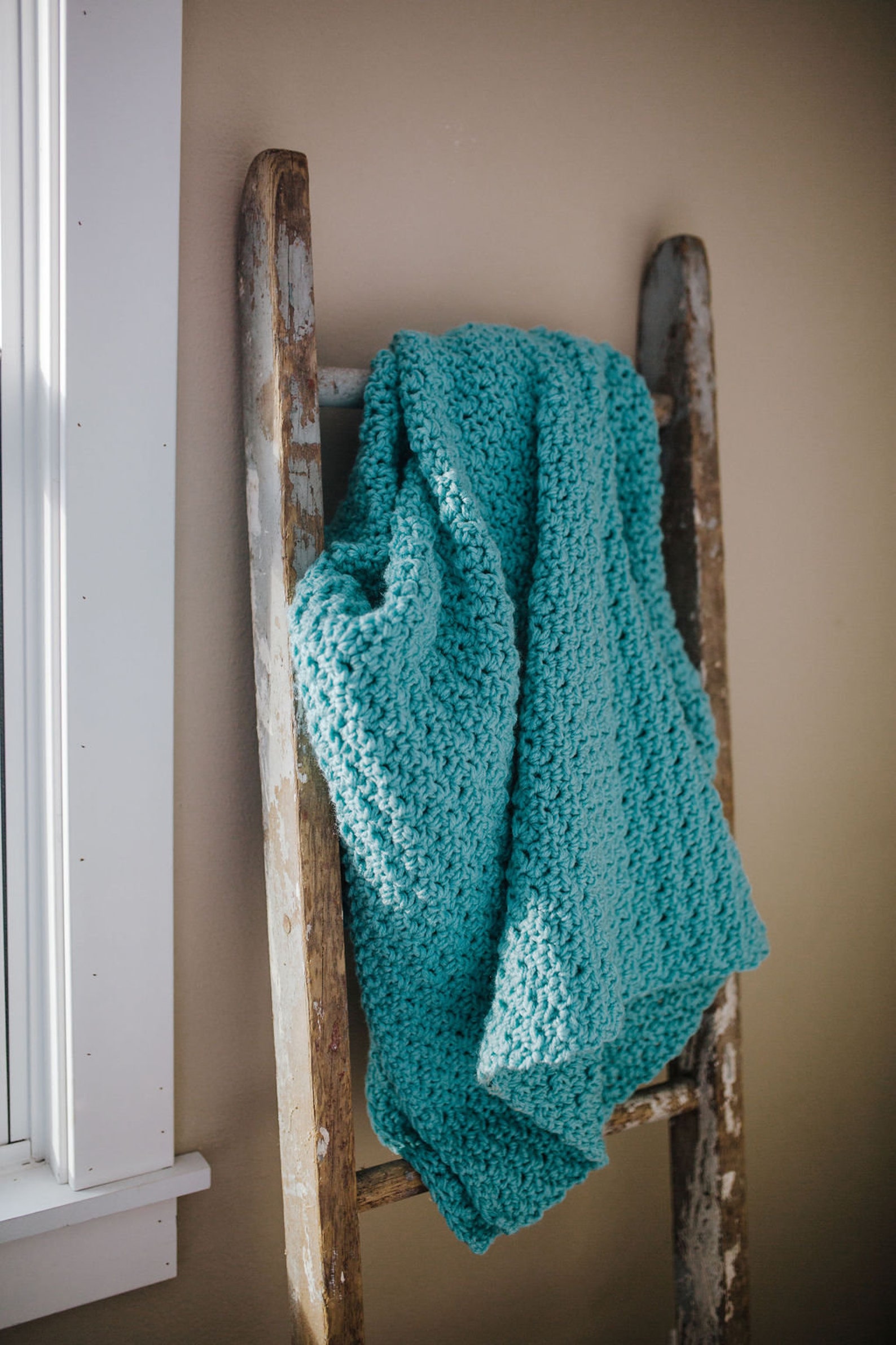 Crochet Pattern//Chunky Throw Blanket French Country Throw Etsy