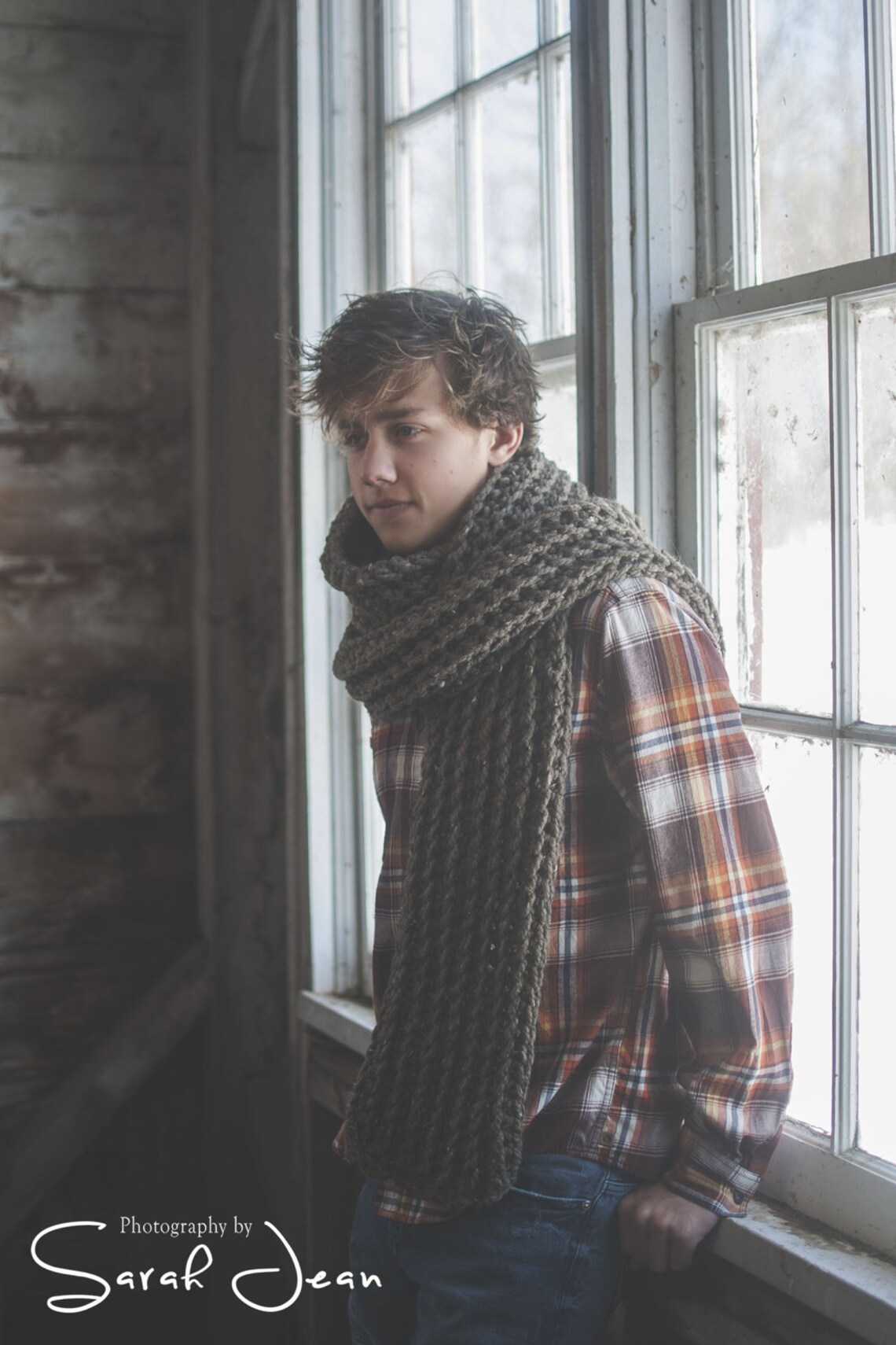 PATTERN Mens Chunky Crochet Scarf Giant Scarf Guys Open Etsy