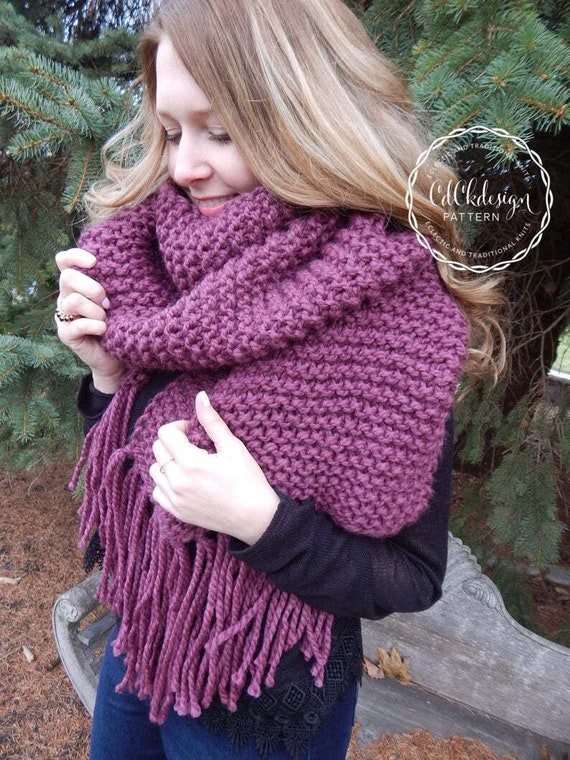 blanket scarf knit