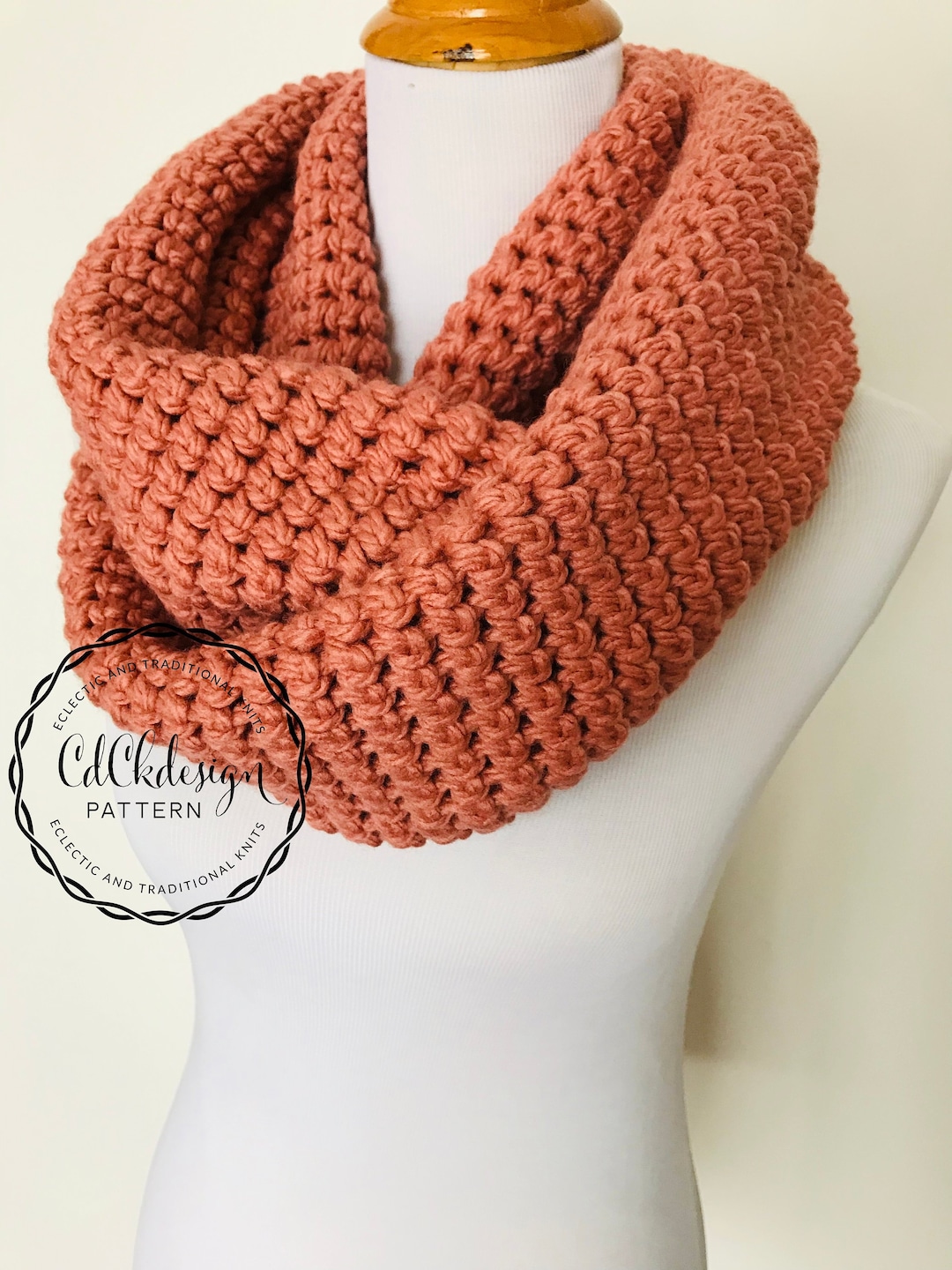CROCHET PATTERN Chunky Infinity Scarf/circle Scarf/chunky Crochet Scarf ...