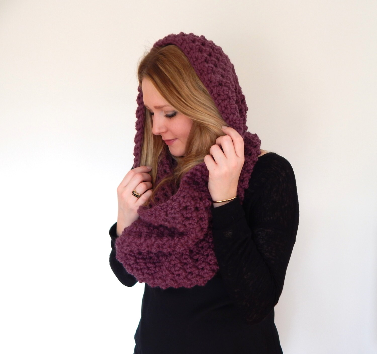 CROCHET PATTERN Chunky Crochet Scarf - Giant Infinity Scarf - Circle ...
