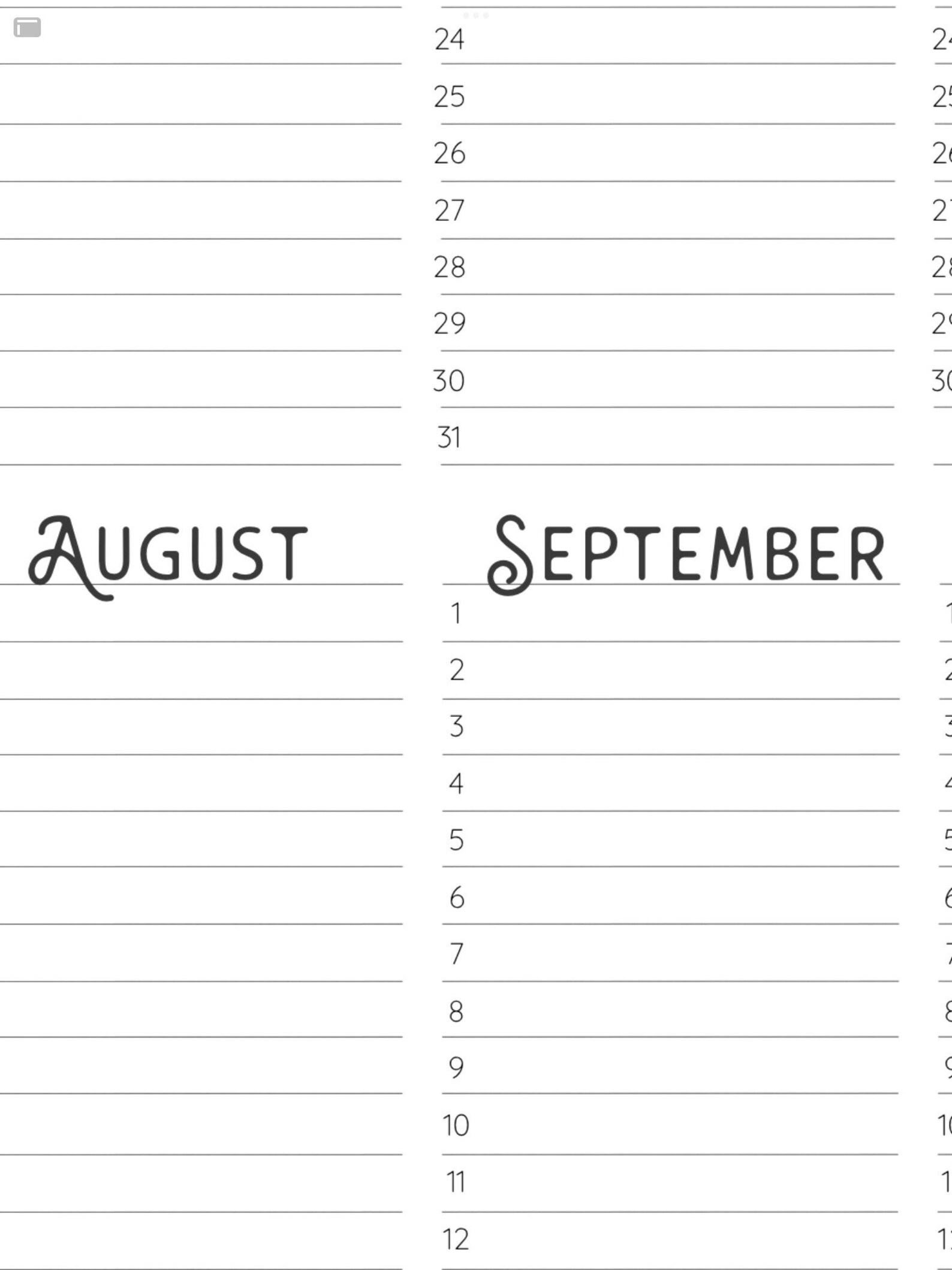 2024 Year at A Glance, INSTANT DOWNLOAD, Yearly Overview, Printable