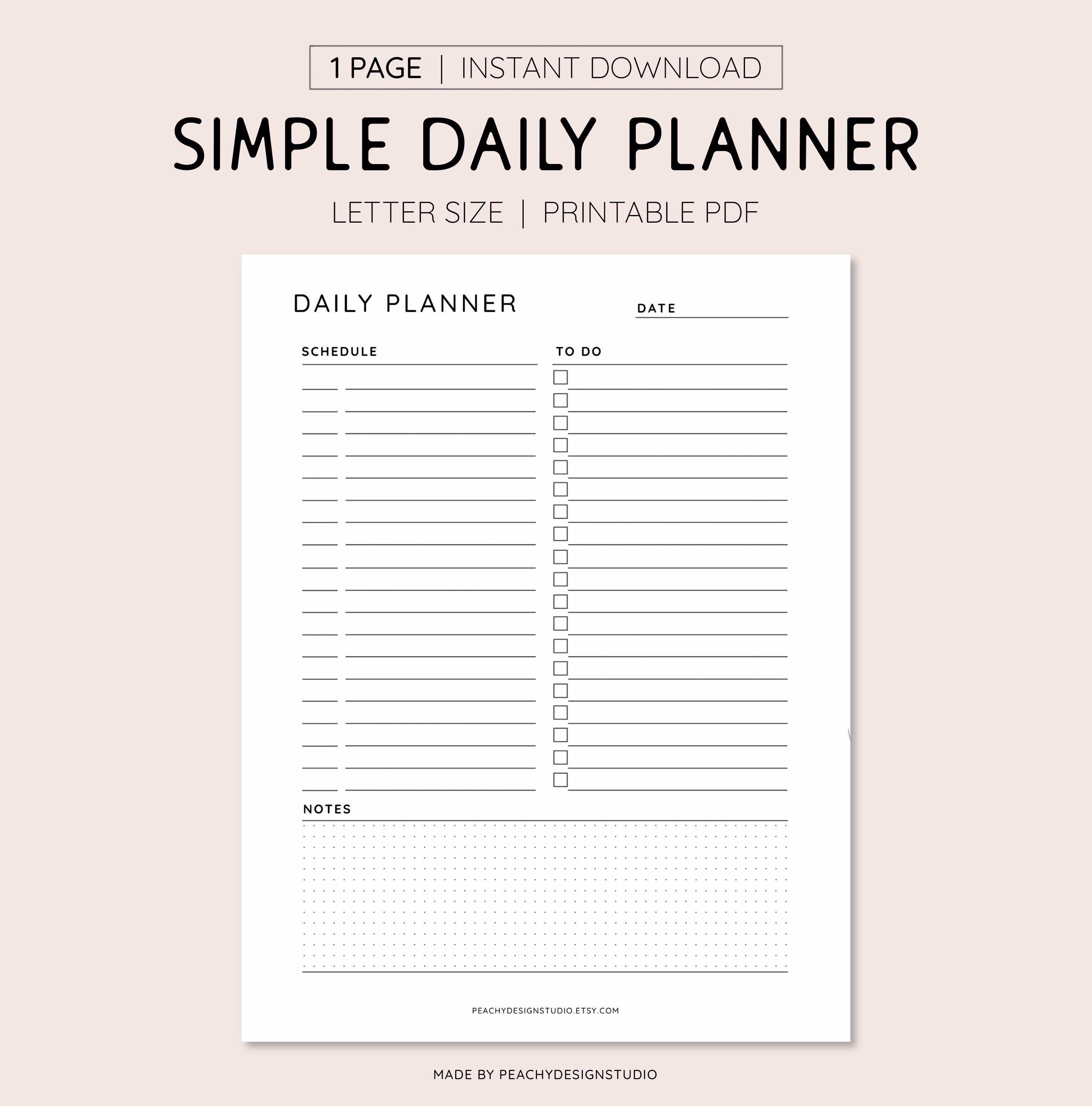 Etsy Daily Planner