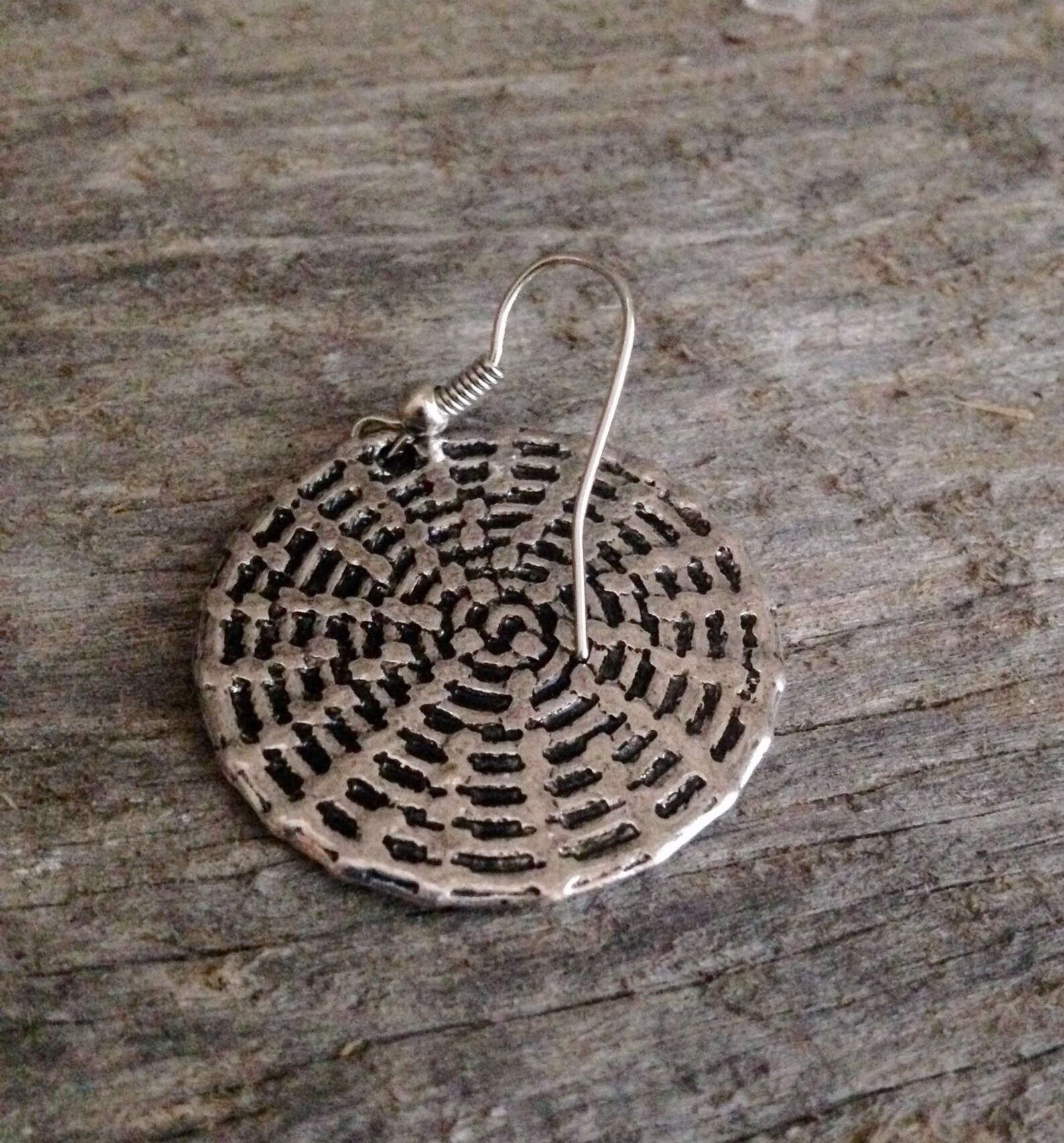 Sweetgrass Basket Style Silver Fishhook Earrings Charleston Etsy
