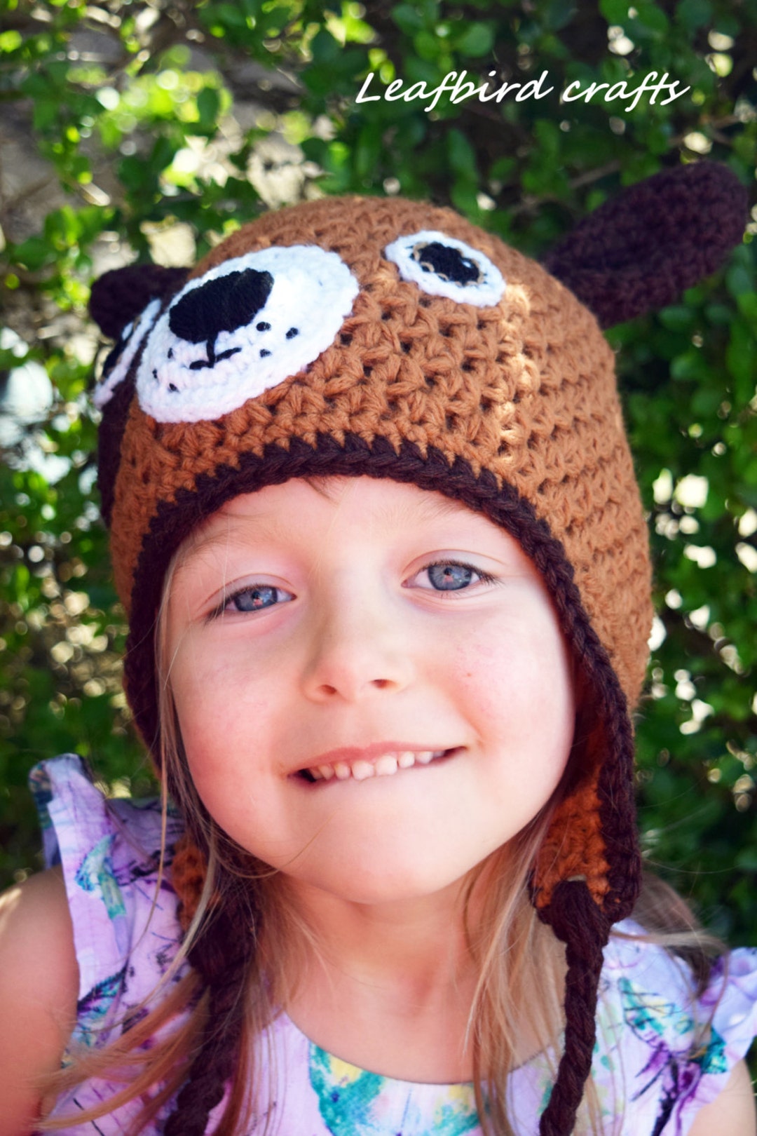 Handmade Crochet Dog Hat, Dog Hat, Boys Hat, Girls Hat, Todller Hat