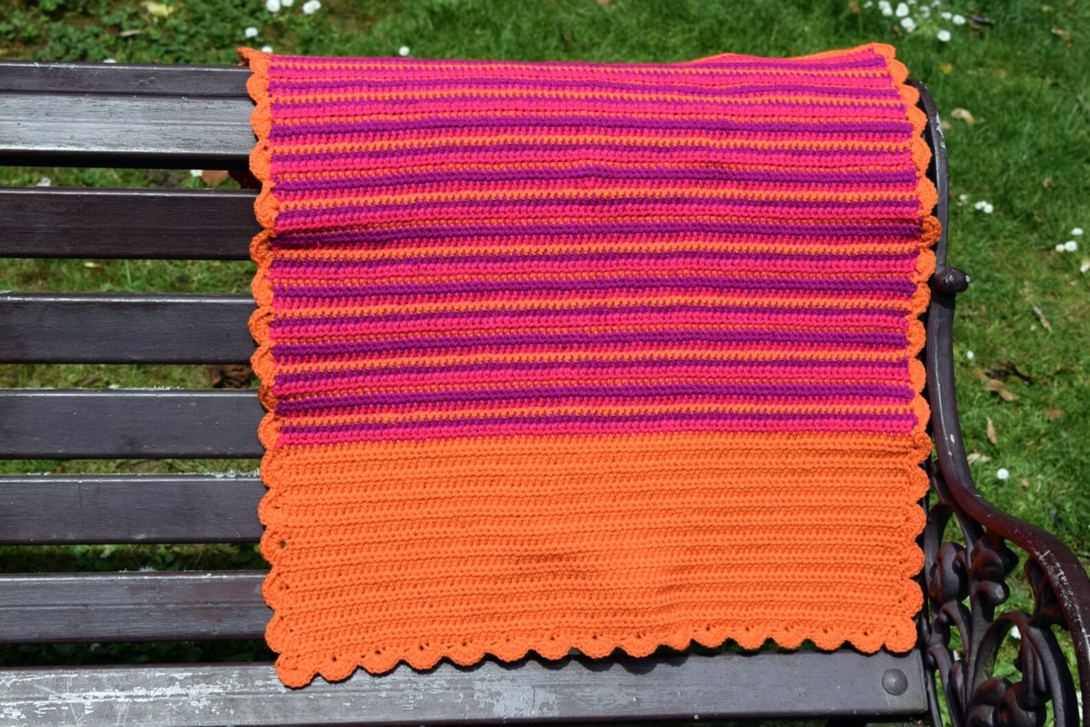 Crochet Blanket for Baby Crochet Blanket Stripe Crochet Etsy