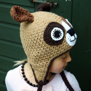 Handmade Crochet Dog hat, Dog hat, Boys hat, Girls hat, Todller hat, Character Hat, Animal hat image 2